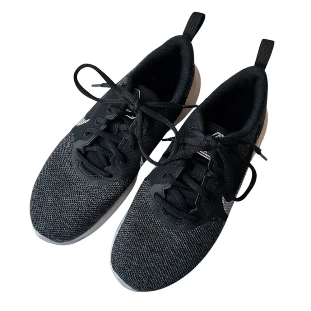 Nike Flex Running Shoes Black White Swoosh and Sole Women’s Size 7.5